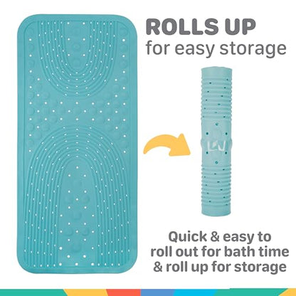 Nuby Cushioned Bath Mat | Aqua - color: Aqua