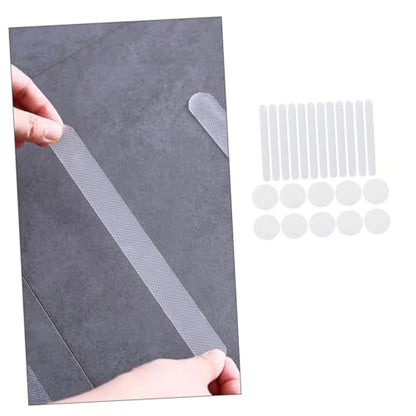 22Pcs Transparent Non Slip Bathtub Stickers Removable Skid Decals for Bathroom Safety Peva Strips for Slippery Surfaces Easy Application for Elderly