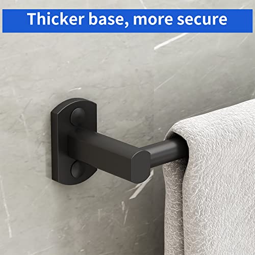 Bathroom Towel Bar for Wall Mount-Towel Rods for Bathroom-20 Inch Black Towel Holder Bath Towel Hanger - size: 20 Inch Single Bar