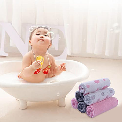 softan Baby Washcloths, 24Pack Baby Wash Cloths Extra Soft & Ultra Absorbent, Baby Towels and Washcloths Face Towel Unisex for Boys Girls Body, Washclothes Gentle on Sensitive Skin, 9x9 Pink Elephant - color: Pink Elephant