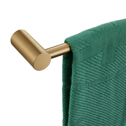 KOKOSIRI Towel Bars Champagne Bronze for Bathroom Wall Mounted 36-Inch Bath Towel Holder Single Rod Stainless Steel Bathroom Hardware, B4007CPG-L36 - color: Champagne Bronze, size: 36-Inch
