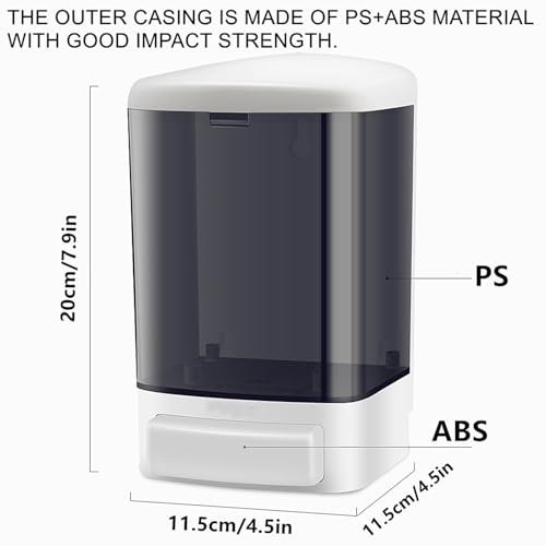 4Pack Hand Soap Dispenser Wall Mount 33.8oz Liquid Soap Dispenser - size: 4 pack-1000ml