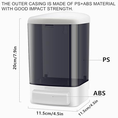 4Pack Hand Soap Dispenser Wall Mount 33.8oz Liquid Soap Dispenser - size: 4 pack-1000ml