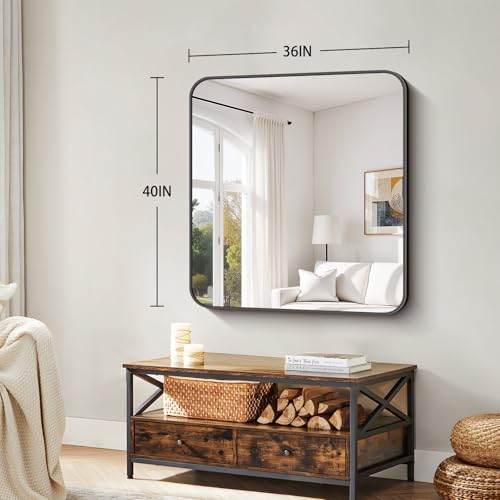 Koonmi Bathroom Wall Mirror,36x40 Inch Large Vanity Mirror for Over Sink - size: 40"L x 36"W