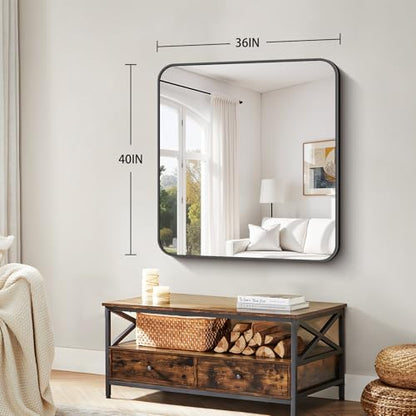 Koonmi Bathroom Wall Mirror,36x40 Inch Large Vanity Mirror for Over Sink - size: 40"L x 36"W