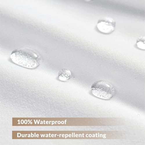 Felisa 2 Pack Waterproof Fabric Shower Curtain Liner,Hotel Quality Shower Liner with 3 Large Magnets, Odorless Cloth Washable Lightweight Bathroom Curtain,Sturdy Rustproof Grommets,72 x 72,White - color: White, size: 72"W x 72"L (Pack of 2)
