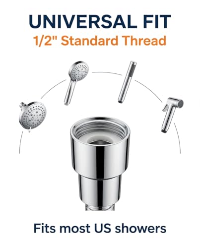 96 Inch Shower Hose, Flexible Stainless Steel Metal Extension Hose with Brass Insert and Nut - size: 96 inches