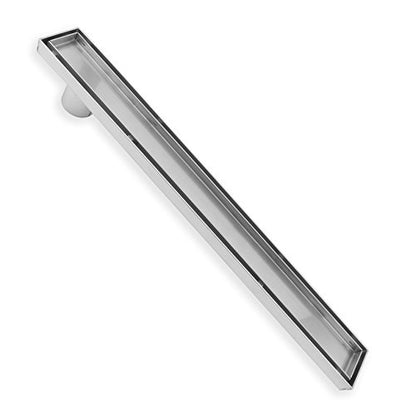ZOIC Linear Stealth Tile Insert Floor Grate Bathroom Shower Waste Drain 304 Stainless Steel Side Outlet 19.68 Inches (500MM) - size: 19.68‘’(500MM)