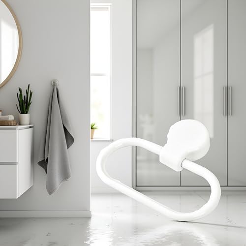 White Towel Ring Towel Rack Hand Holder for Bathroom Self Adhesive Non Punching Adhesive Towel Ring Kitchen Cloth Hanger Bath Towel Bars