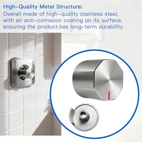 All Metal Replacement for Moen Tub/Shower Lever Handle, Compatible with Moen Shower Handle and for Cartridge,Single Handle Faucets for Adjust Water Volume and Temperature,Knob Brushed Nickel - color: Knob Brushed Nickel