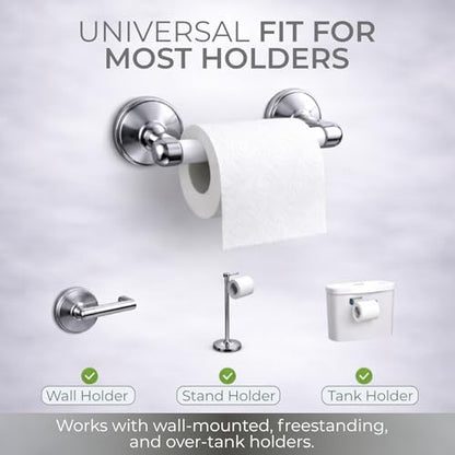 Toilet Paper Holder Spring Rod | Toilet Paper Roller Replacement | Standard & 7 Inch Size Toilet Paper Holder Replacement Rod (1, White) - color: White