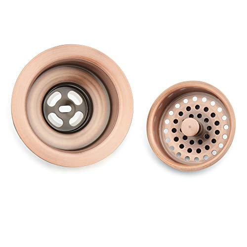 Signature Hardware 480532 4-1/2" Basket Strainer with Tailpiece - Brushed Gold - color: Brushed Gold