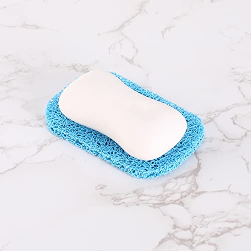 15 Piece Soap Saver,Soap Lift Pad Mat for Bathroom,Soap Dish and Soap Holder Accessory,Blue - color: Blue