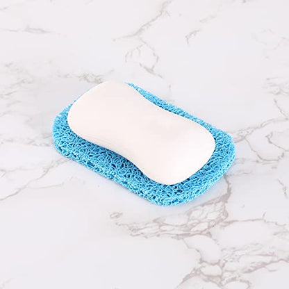 15 Piece Soap Saver,Soap Lift Pad Mat for Bathroom,Soap Dish and Soap Holder Accessory,Blue - color: Blue