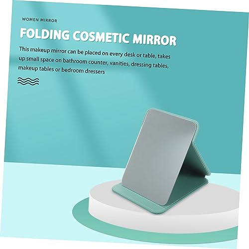 Folding Makeup Mirror Compact Desk Vanity Mirror for Bedroom Bathroom Ergonomic Design Easy to Maintain for Dressing Table Countertop