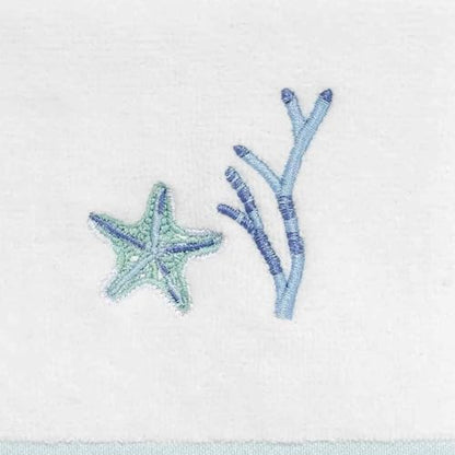Avanti Linens - Fingertip Towel, Soft & Absorbent Bathroom Essentials, Sealife Home Decor (Ocean Friends Collection) - size: Fingertip Towel