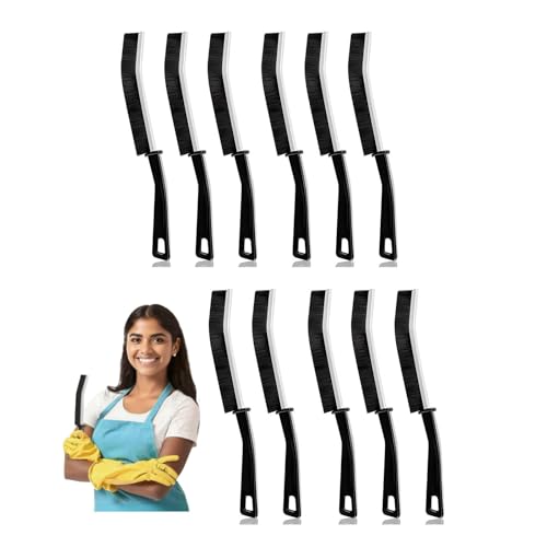 11 PCS Crevice Cleaning Brush,Hard Bristle Crevice Cleaning Brush,Crevice Cleaning Tool is Effective to Clean The Small Gap of Kitchen, tolilet and Windows. - style: 11pcs