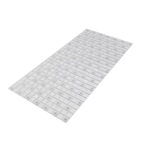 Hargiis Non-Slip Bathtub Mat, Anti Slip Shower Mat, Fast Drying Bathtub Mats, Foot Scrubber Mat, Anti Slip Mat for Tub, Floor, Bathroom, Kitchen, Home, Hotel (Clear 32"×15") - color: Clear