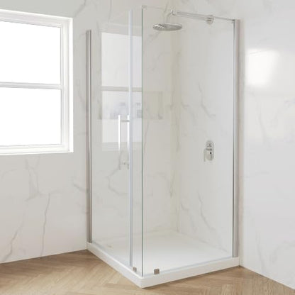 OVE Decors 40x36" Shower Base, White - size: 40 x 36, style: Side Drain