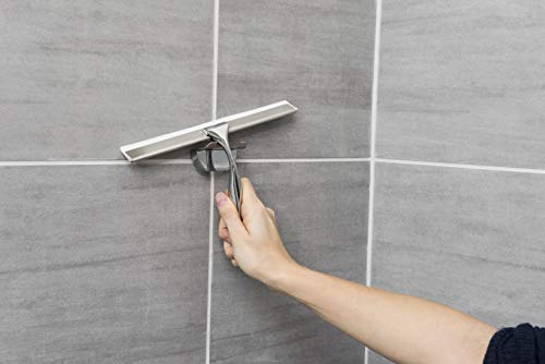 CON:P SA119 Stainless Steel Shower Wiper Includes Holder