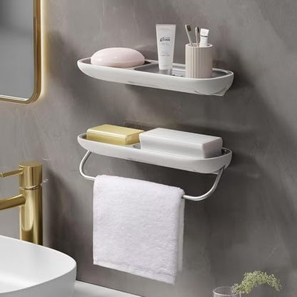 Soap Holder Dish Shower, Bar Soap Holder with Drainage, Self Draining Soap Holder, Wall Mounted Soap Box Tray Container for Bathroom, Bathtub Kitchen Sink (1PC Green-with Towel Rack) - color: 1pc Green-with Towel Rack