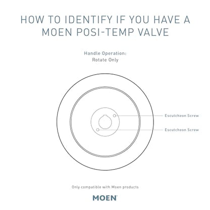 Moen Genta LX Pressure Balancing Eco-Performance Modern Shower Trim with Showerhead and Lever Handle, Posi-Temp Valve Required, Chrome, T2472EP - color: Chrome, size: (Pack of 1)