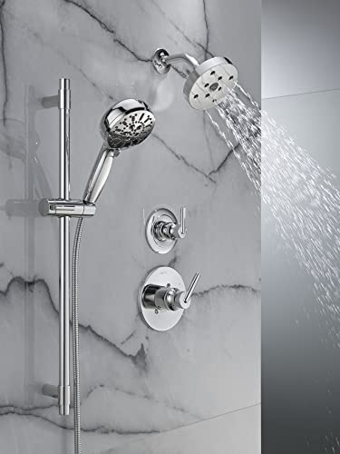 7-Setting Slide Bar Hand Shower with Cleaning Spray - color: Chrome