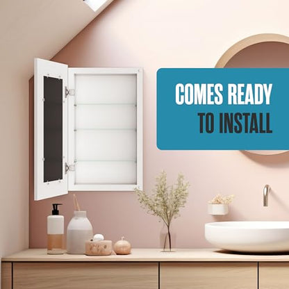 Medicine Cabinet No Mirror, Without Mirror, For Bathroom Storage 14x24 | Houseables Recessed Medicine Cabinet, 17x27, 14x24, Hidden In Wall Niche, Picture Frame, Concealed, Built In, Shelf Insert - size: 14" x 24" ID, 17" x 27" OD