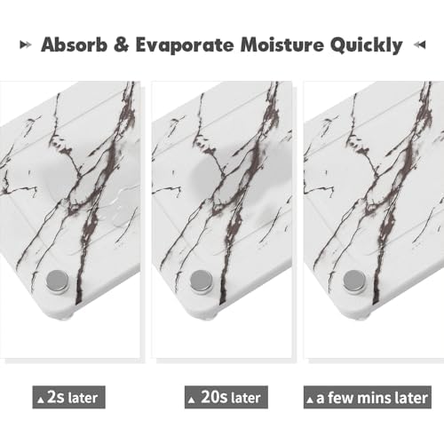 Kitchen Sink Caddy, Kitchen Sink Caddy Diatomite Water Absorbing Stone Tray, Marble - color: Marble