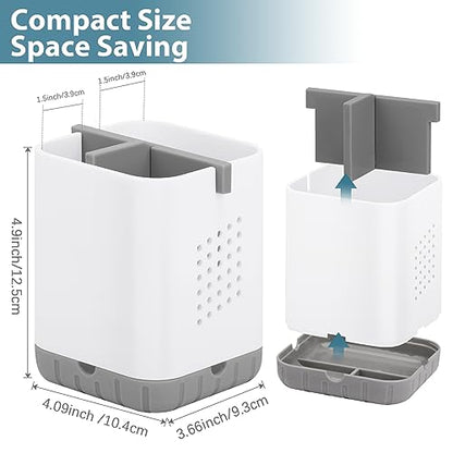 Boperzi Toothbrush Holders for Bathrooms, Detachable Electric Toothbrush Holder, Kids Toothbrush Holder Drainage, 3 slot Toothbrush and Toothpaste Holder Storage Caddy, Toothbrush Organizer White/Grey - color: Plastic White&gray