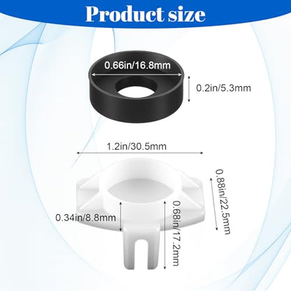 6 Sets Tub Spout Diverter Repair Kit, Shower Diverter Repair Kit | Tub Spout with Diverters Tubs Spouts Replacement Repairs Parts for Bathroom Bathtub Faucet Universal Valve Replacements Kits