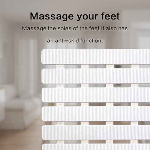 BEMISO Shower Mat Non Slip Bathtub Mat with Suction Cups and Drain Holes 27.5 x15.7 Inch Bath Mat for Tub & Shower.Easy Dry,Easy to Cut,Eco-Friendly - color: White, size: 27.5 x 15.7 inches