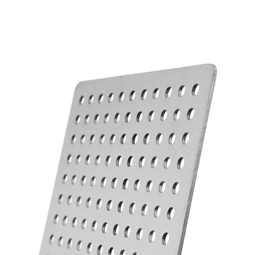 Square Drain Cover Grates,2.95" x 2.95" 304 Stainless Steel Drainage Grate Cover Replacement Floor Drain Strainer for Shower, Bathroom Floor, Balcony, and Outdoor Garden Drains -2pcs - size: 2.95" x 2.95"