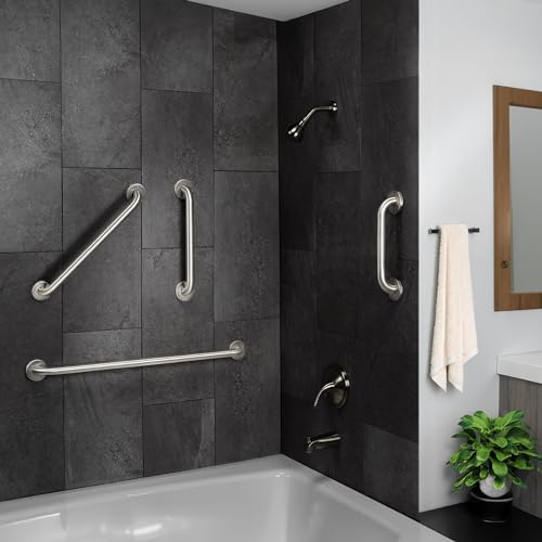 Homewerks 068 HW11436SS 36 inch Bathroom Grab Bar with 1-1/4 Inch Diameter and Concealed Screws ADA Compliant, Stainless Steel - color: 1.25 Inch Diameter, size: 36 Inch