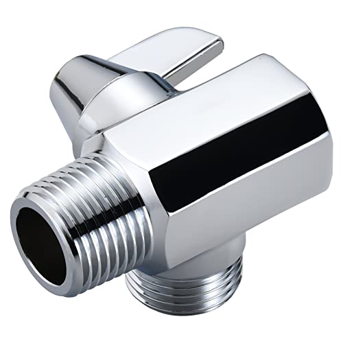Shower Arm Diverter Valve for Hand Showerhead, Chrome - color: ‎Chrome
