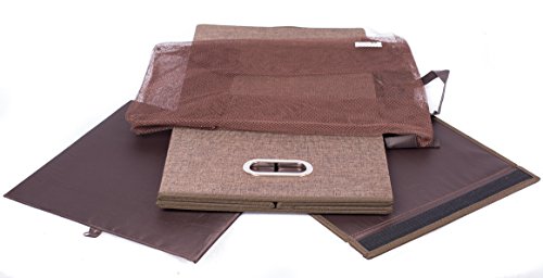 BirdRock Home Single Laundry Hamper with Lid and Removable Liner | Linen | Easily Transport Laundry | Foldable Hamper | Cut Out Handles - color: Brown, style: Single