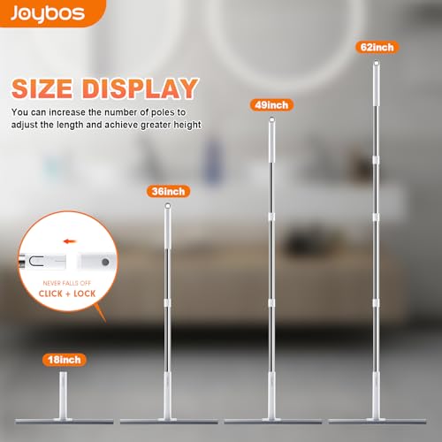 JOYBOS Rubber Floor Squeegee for Smooth Surface Concrete Floor, Tile Floor, Heavy Duty Garage Shower Floor Squeegee Broom for Removing Water, Commercial Scrubber Mop with Adjustable Long Handle (XL) - size: X-Large (1 in 1)