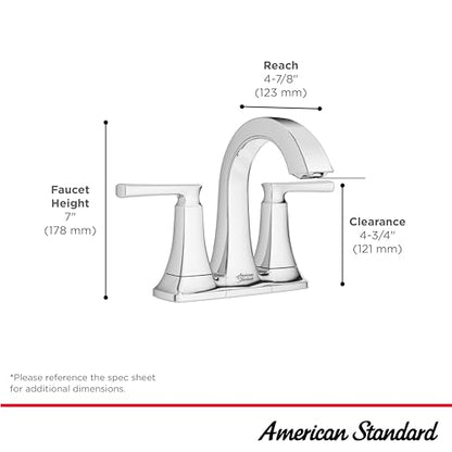 American Standard 7426201.295 Belmeade Two-Handle 4-Inch Centerset Bathroom Faucet, 1.2 GPM, Brushed Nickel - color: Brushed Nickel