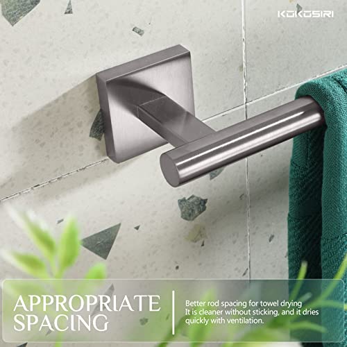 KOKOSIRI Towel Holder 12 Inch Bathroom Hand Towel Bar for Bath Kitchen Toilet Brushed Nickel Stainless Steel B4005BR-L12 - color: Brushed Nickel, size: 12-Inch