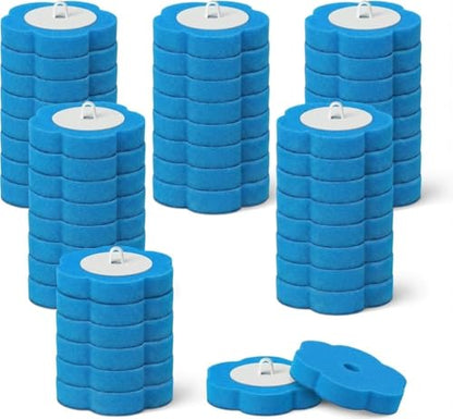 Disposable Toilet Brush for Bathroom Cleaning, Deep Cleaning Toilet Bowl Cleaner with Replaceable Heads, Hygienic Storage Design,House Warming Gifts New Home (Replacement Heads - 24pcs Blue) - color: Replacement Heads - 24pcs Blue