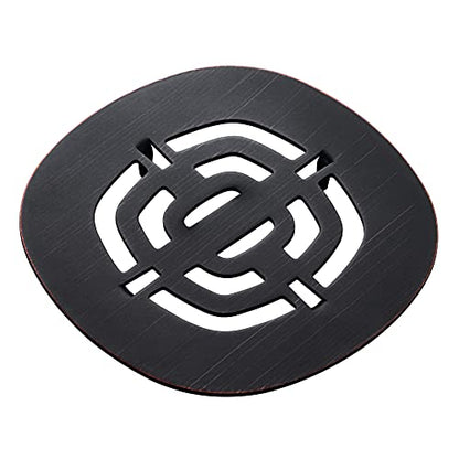 Bropury Easy-to-Install Snap-in Stainless Steel Shower Strainer Shower Drain Grid (Oil Rubbed Bronze) - color: Oil Rubbed Bronze