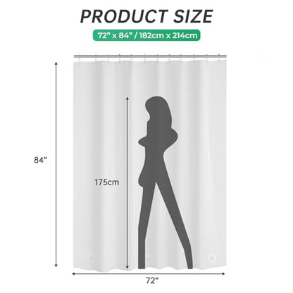 AmazerBath Plastic Shower Curtain 84 Inches Long, 72 x 84 Frosted Weighted Extra Long Shower Curtain, PEVA Heavy Duty Tall Bathroom Curtains with 3 Big Clear Weighted Stones and 12 Grommet Holes - color: Frosted, size: 72"W x 84"L (Pack of 1)