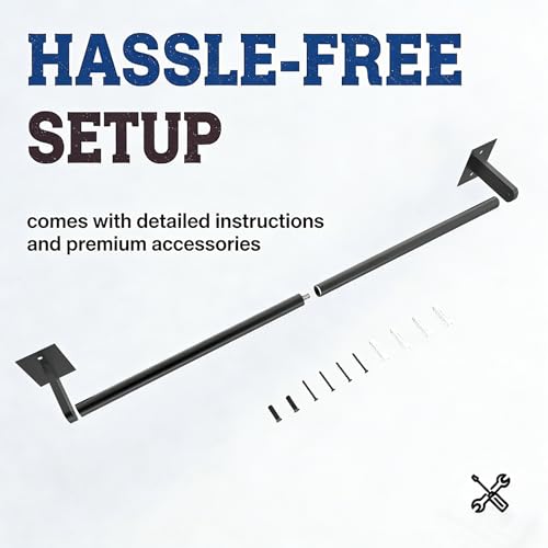 Towel Rack, 24-Inch Towel Holder 304 Stainless Steel, Hardware Set Towel Bar for Bathroom, Kitchen, Cabinet in Hotel or Home, Matte Black & Wall Mounted - size: 24