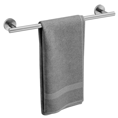 Brushed Nickel Towel Bar, 18 Inch Bathroom Towel Rack | Towel Holder Wall Mounted, Thicken SUS304 Stainless Steel Towel Rod Modern Home Decor (Total Length 20 Inch) - color: Brushed Nickel, size: 20 Inch
