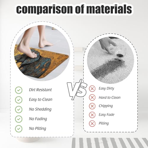 Bathroom Runner Mat Rugs Long,Elephant Indian Black Print Diatomite Stone Bath Mat Large Absorbent Diatomaceous Earth Mat Non Slip Fast Dry Shower Mat Bathroom Rugs Floor Mat 16x42in - color: Design03