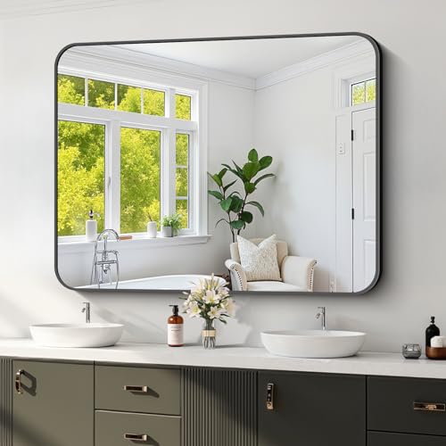 Koonmi Bathroom Wall Mirror,36x48 Inch Large Vanity Mirror for Over Sink - size: 48"L x 36"W