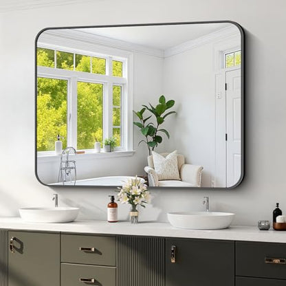 Koonmi Bathroom Wall Mirror,36x48 Inch Large Vanity Mirror for Over Sink - size: 48"L x 36"W
