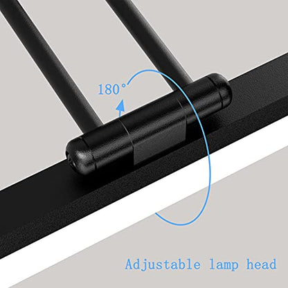 Ralbay 32" Matte Black Bathroom Vanity Light - 18W Adjustable Modern LED Lighting Fixture for Bathroom (6000K Cool White Light) - color: Black, size: 32 inch