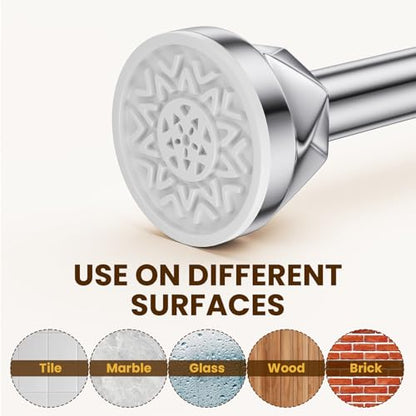 TITGIPE Shower Curtain Rod 32-80 Inches, No Drill Shower Rod Tension, Never Rust Anti-Slip Adjustable Shower Curtain Rod for Bathroom Window, Never Collapse, Easy to Use, Silver - color: Silver, size: 32-80 inches