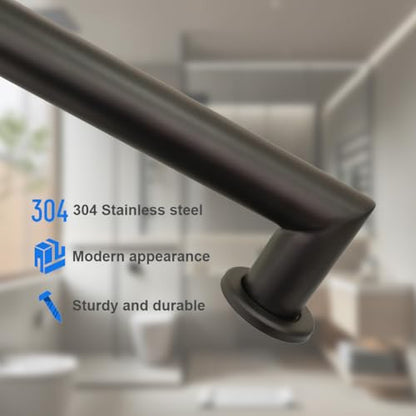 18 in Right Angle Bar, ADA Shower Handle, Polished Chrome, 2 Pack | 304 Stainless Steel, Right Angle Modern Design, ADA Compliant, Easy-Clean Polished Chrome, Safety Handrails for Bath & Shower - color: Right Angle Polished, size: 18 inch - 1.25 inch Dia